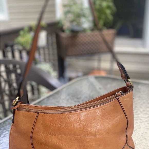 Classic Designer Etienne Aigner leather bag Beautiful Hazelnut Brown Purse EUC - Picture 4 of 7